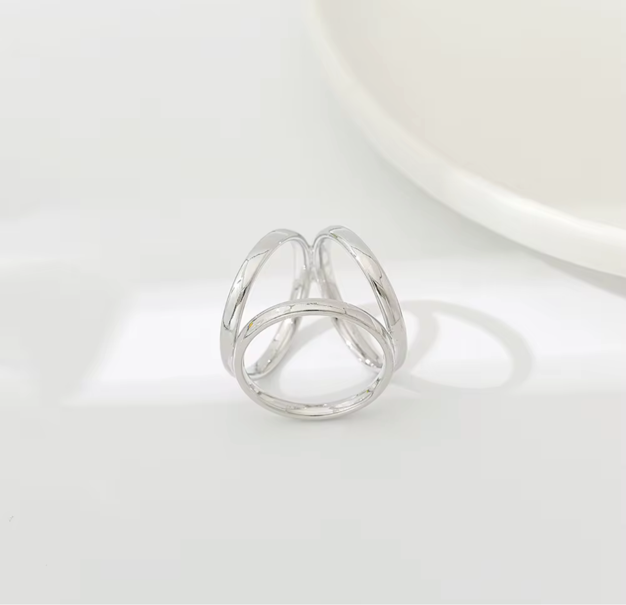Skjerf ring - sølv ring