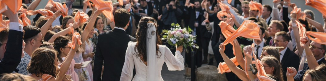 Personlige sateng og silkeskjerf til bryllup: en unik gave til gjestene