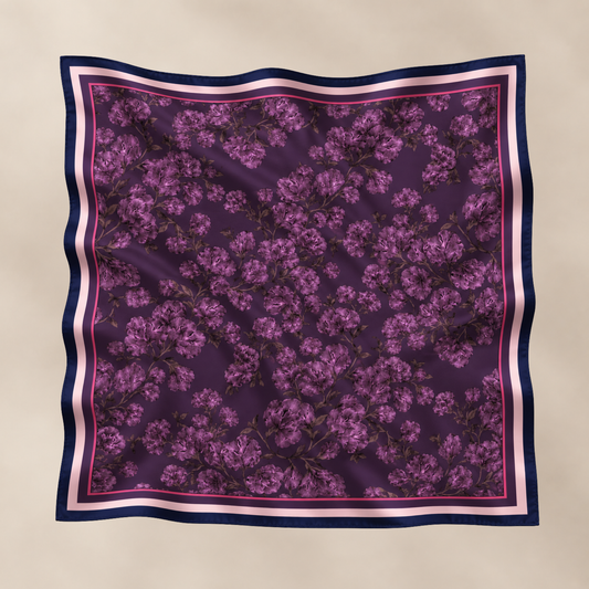 Silkeskjerf Plum