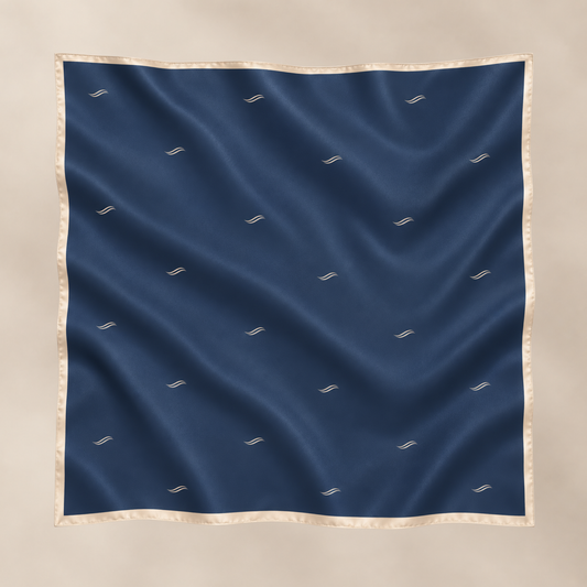 Silkeskjerf Navy