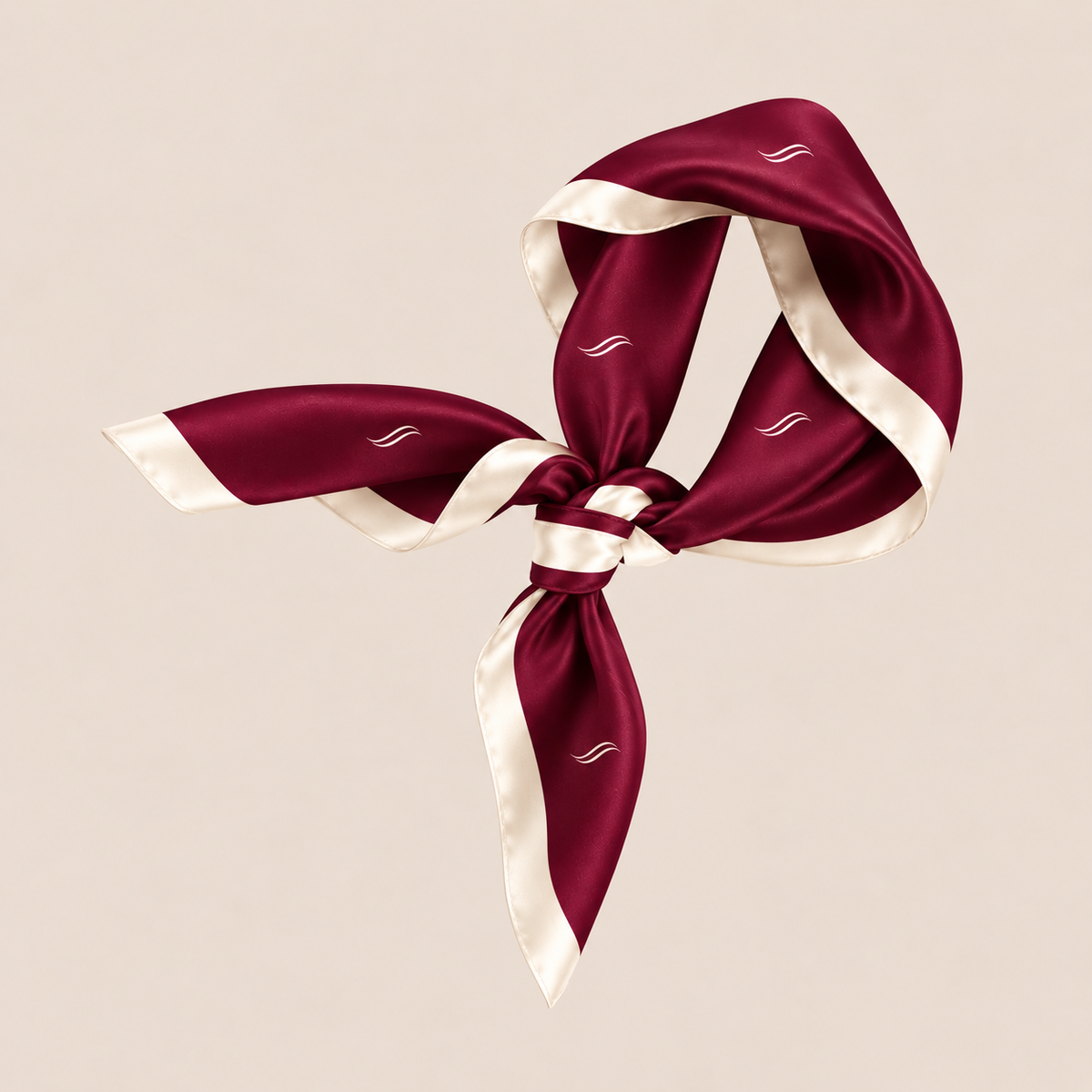 Silkeskjerf Bordeaux