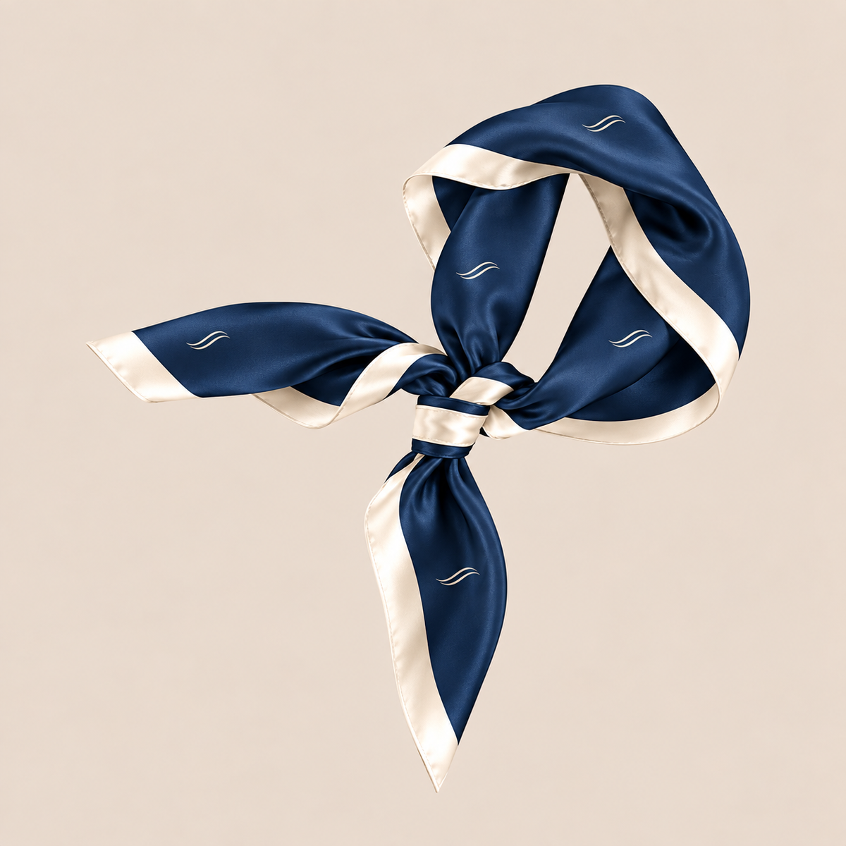 Silkeskjerf Navy