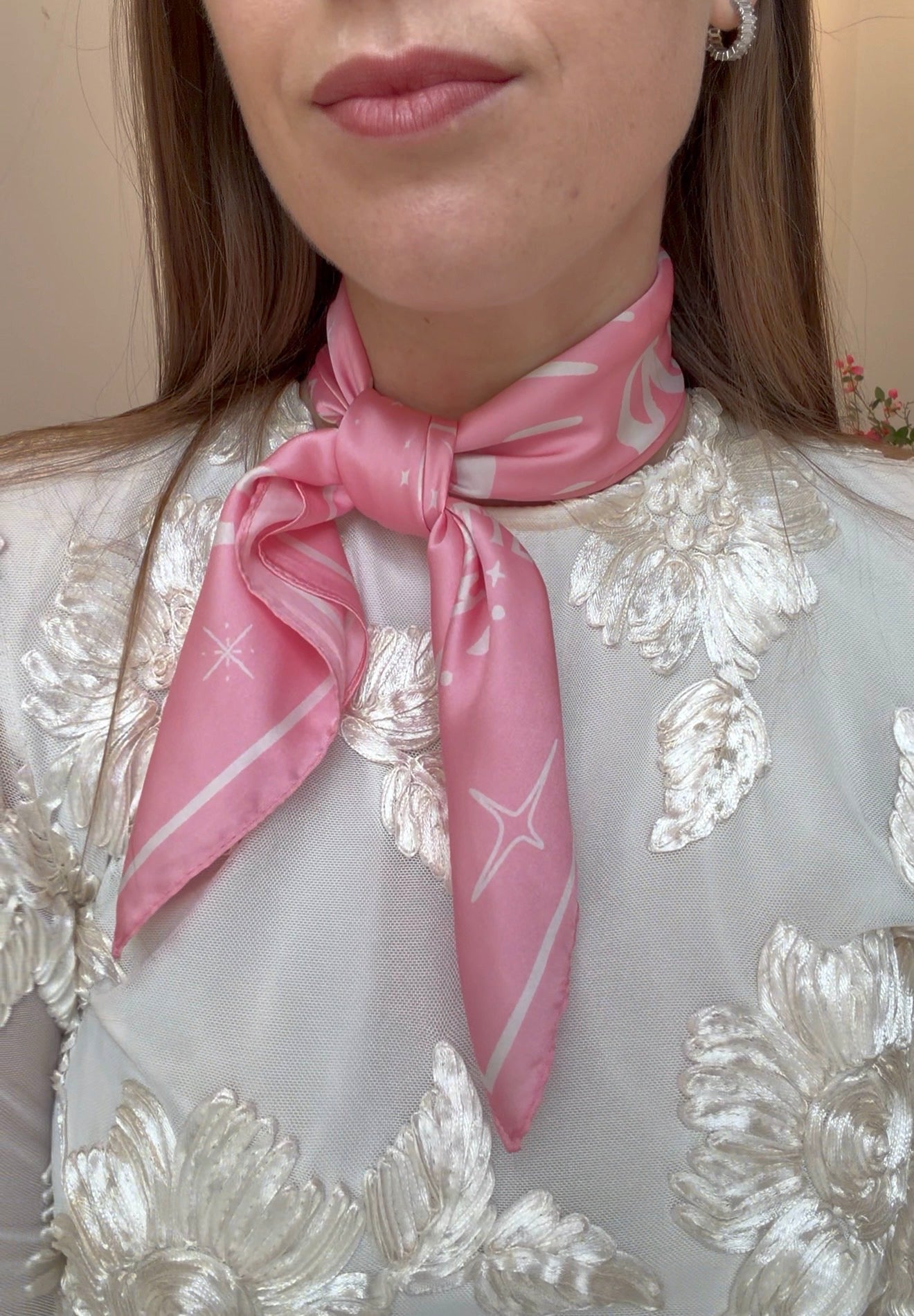 "Team Bride" - Rosa sjal