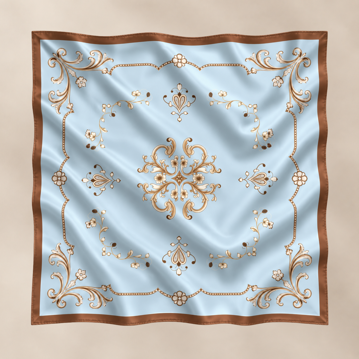 Silkeskjerf Amore Blue