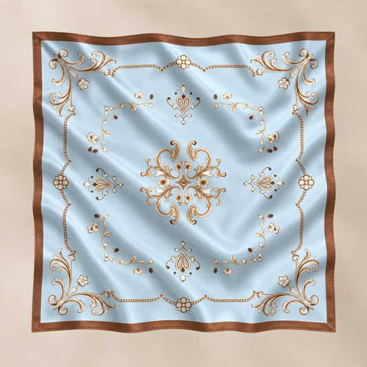Silkeskjerf Amore Blue